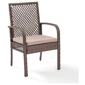 Tribeca Wicker Dining Chair, Driftwood