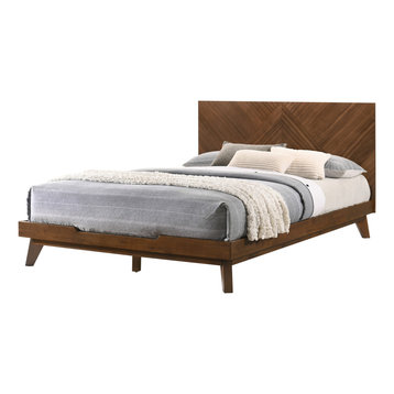 Modrest Soren Walnut Bed, Queen