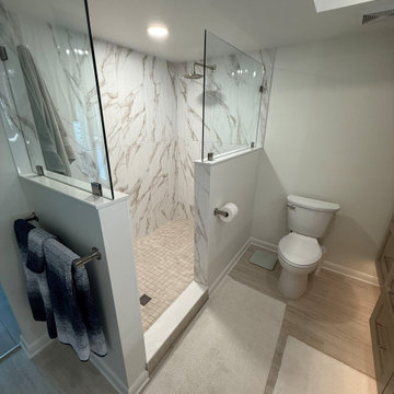 A Stunning Bathroom Remodel with a Doorless Shower