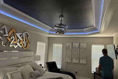 Example of a bedroom design in Orlando