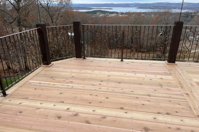 Inspiration for a rustic deck remodel in Other