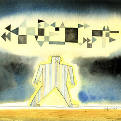 Monday Cloud - Original Watercolor - Drawings And Illustrations