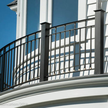 Curved Bronze Railing
