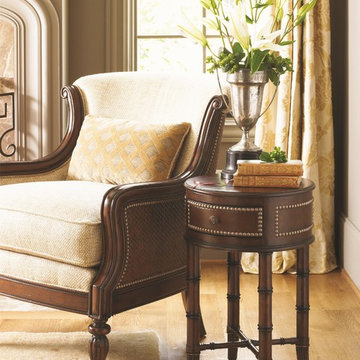 Landara Bandera Leather Accent Table