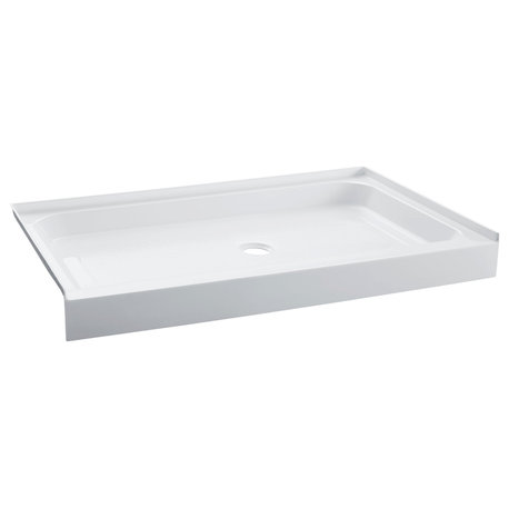 Voltaire 48 x 36 Acrylic White, Single-Threshold, Center Drain, Shower Base