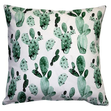 Pillow Decor Cactus Garden Throw Pillow, 20"x20"