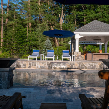 Pembroke 20'x44' PermaCrete Vinyl Liner In Ground Swimming Pool