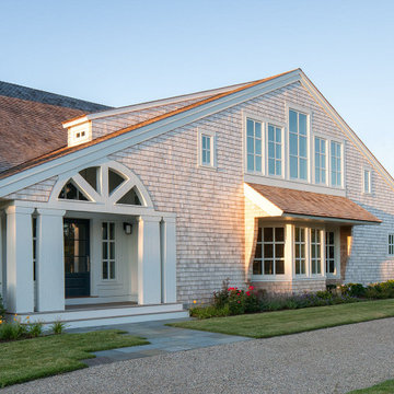 Arched Entryway & Windows - Arrowhead Point - Cape Cod, MA - Custom Home
