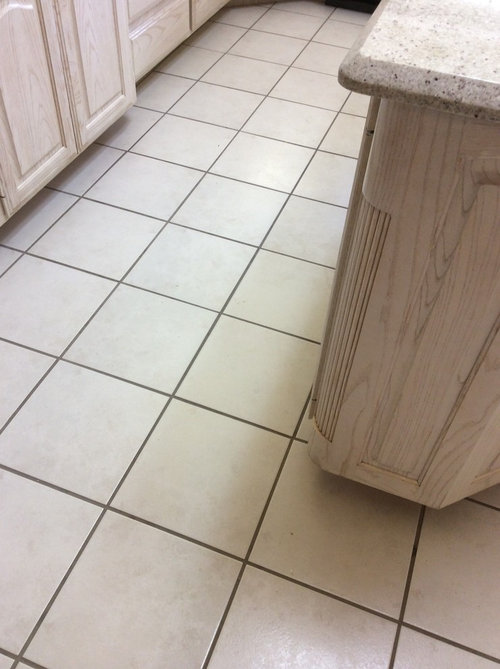 Miles of outdated tile flooring!