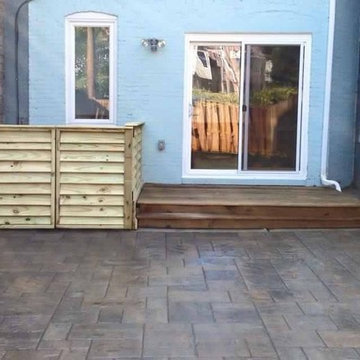 Baltimore - Patio, Fence, Benches