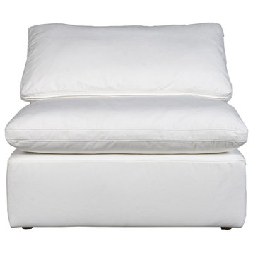38 Inch Condo Slipper Chair Livesmart Fabric White Scandinavian