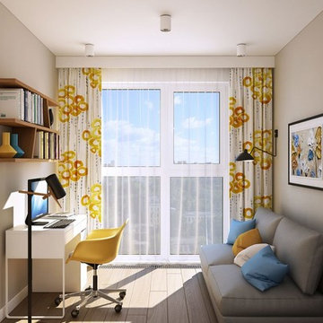 Thiết kế nội thất căn hộ cho gia đình trẻ ở Moscow