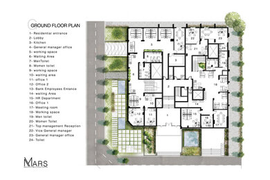 mixed use building floor plan