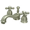 Kingston Brass 2 1/4" Dbl Cross Lever Handle Mini-Bathroom Faucet, KS3951AX
