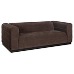 Armen Living - Brea 90.5" 3-Seater Sofa, Mocha Bean - Introducing the Brea 3-Seater Sofa, a refined addition to your living space that blends modern comfort with timeless design. Beautifully crafted in a rich Bistre Brown faux leather or durable, easy-care fabric, it is available in two versatile color options: Logan Brown and Mocha Bean. As part of the Brea Collection, this sofa is designed to bring understated sophistication to any room.