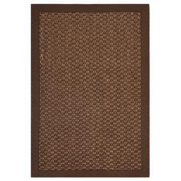 Safavieh Natural Fiber Collection NF525 Rug, Chocolate, 3' X 5'