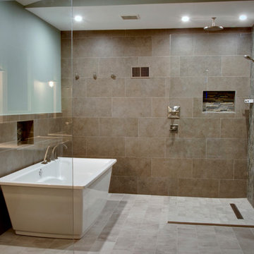 Modern Bath Warm Tones