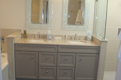 Sarasota mid-century modern guest suite bathrooms remodel