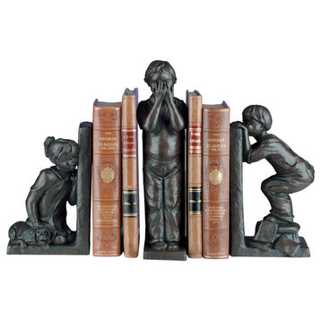 Hide and Seek Large Bookends, 3 Piece Set