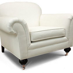 Allen Rolled Arm Chair - Armchairs And Accent Chairs