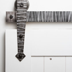 Rustica Hardware - Texture Series Reed Barn Door Hardware - Barn Door Hardware