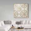 "Salima Gold White" by Color Bakery, Canvas Art