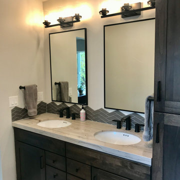 Master double sink vanity