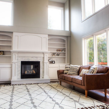 Kitchen and Fireplace