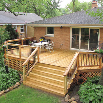 Western Springs - Dm Rail and cedar decking from Trex