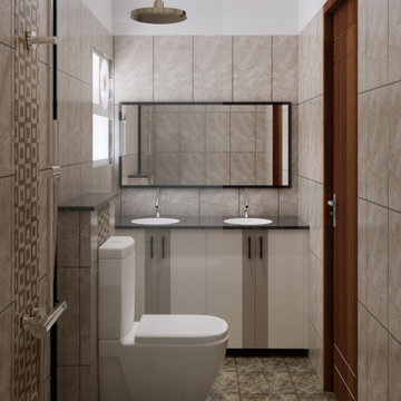 Warm Marble Washroom