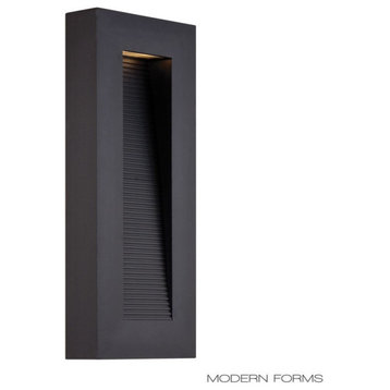 Modern Forms Urban LED Wall Light, Black, 16"