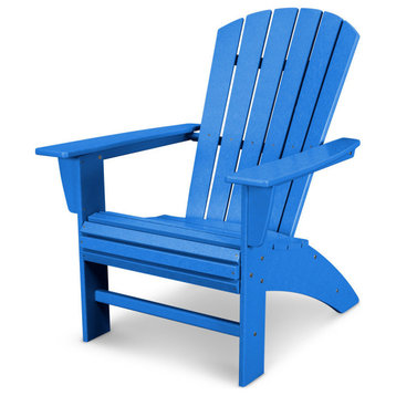 Nautical Curveback Adirondack Chair, Pacific Blue