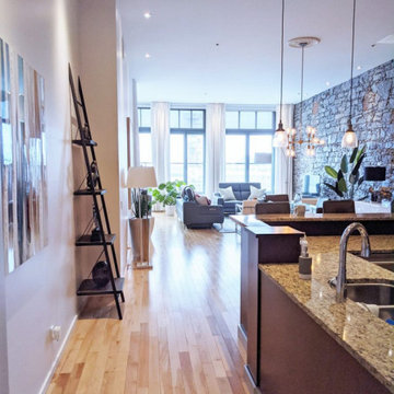 Living room open-concept in Old Montreal