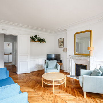 Sobriété contemporaine et charme haussmannien à Paris V