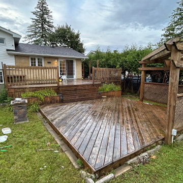 Big deck stained