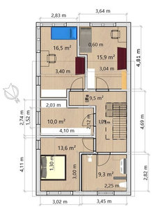 Grundriss Mit Gerader Treppe - Blogdejust