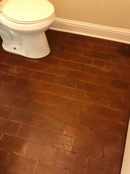Interior brick floors
