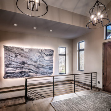 Custom Modern Mountain Home Foyer