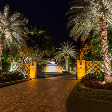 Ocean Front Landscape Lighting, FL Estate
