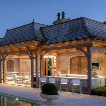 Classic Design Enhances a Massive Backyard