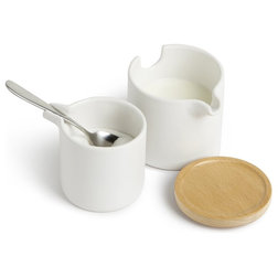 Contemporary Sugar Bowls And Creamers Umbra Savory Cream and Sugar Set