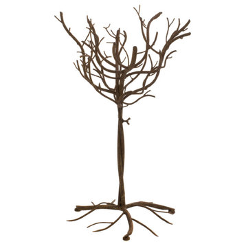 26.75"H Brown Natural Metal Tree
