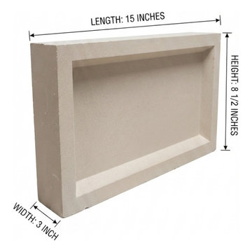 Classic Recessed Address Block (15" × 8½" × 3")