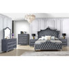 Coaster Antonella 7-drawer Velvet Upholstered Tufted Dresser in Gray
