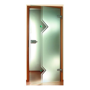 Interior Hinged Glass Door Handles Lock Set Contemporary