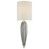 Martique One Light Sconce In Chrome And Silver Leaf