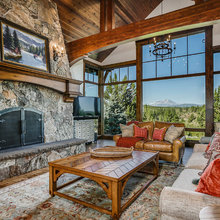 Oregon Lava Moss Fireplace