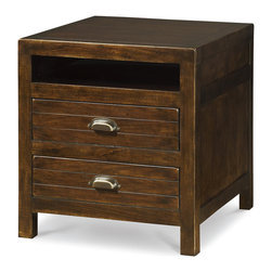 Sonoma Vintage Brown 2 Drawer End Table - Side Tables And End Tables