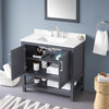Ove Decors Vegas Single Sink Bathroom Vanity Set, Dark Charcoal, 36"