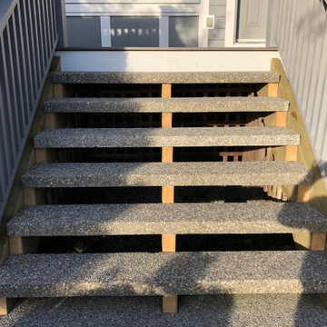 New Composite Deck and Aggregate Stair Stringer Rebuild + Paint